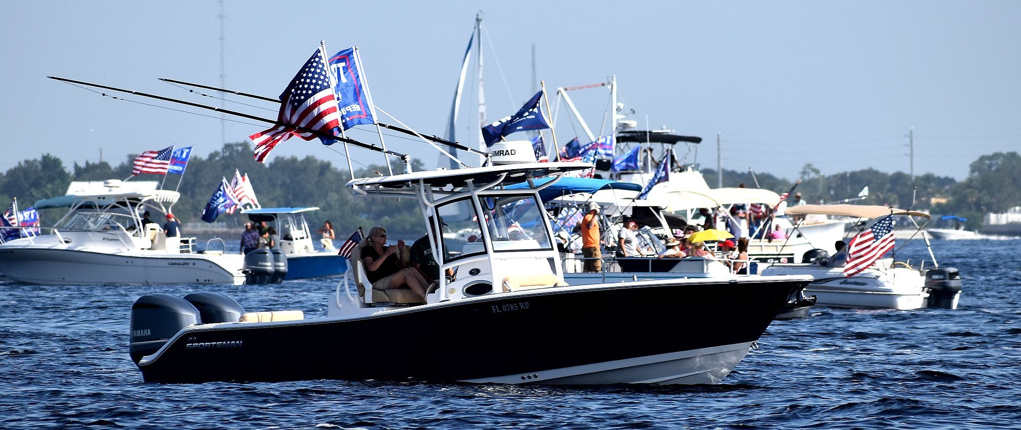 Sunday President Trump boat parade in Charlotte Harbor